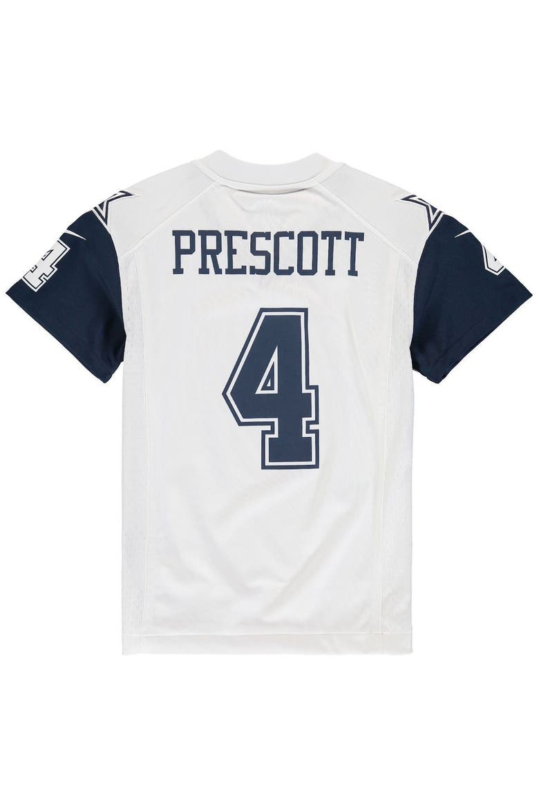 Youth Nike Dak Prescott White Dallas Cowboys Color Rush Game Jersey, Alternate, color, WHITE