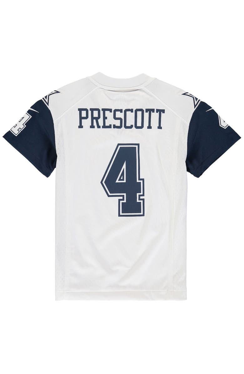 Nike Youth Nike Dak Prescott White Dallas Cowboys Color Rush Game Jersey, Alternate, color, White