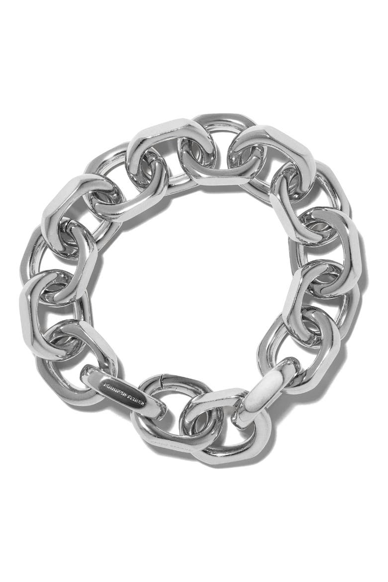 Small City Link Bracelet, Main, color, SILVER