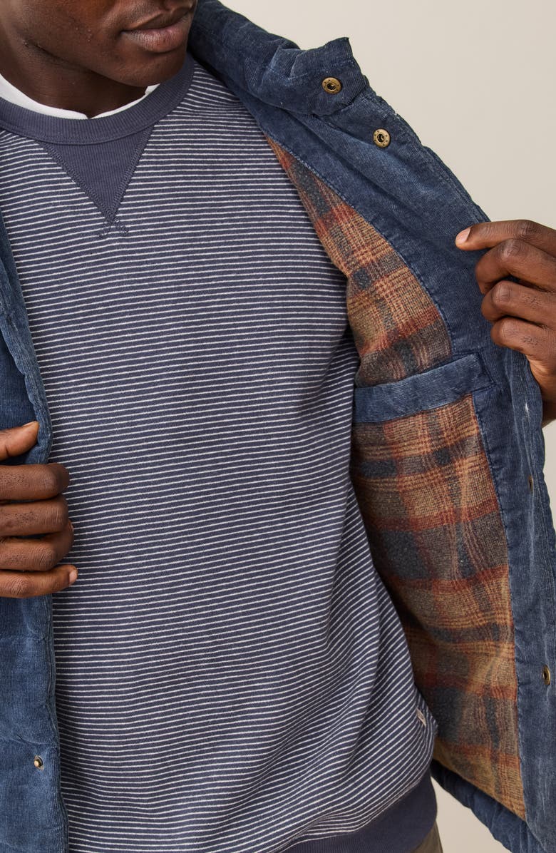 Marine Layer Palisades Quilted Cotton Corduroy Puffer Vest, Alternate, color, 