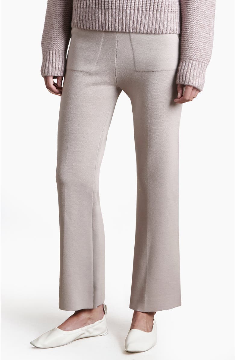 oyun Merino Margo Knit Pants, Alternate, color, Dove Grey