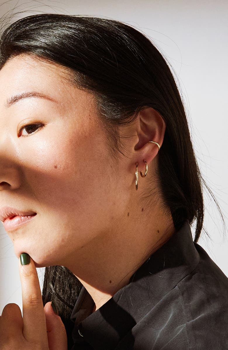 Ana Luisa Small Slim Endless Hoops - Lo Small, Alternate, color, Gold