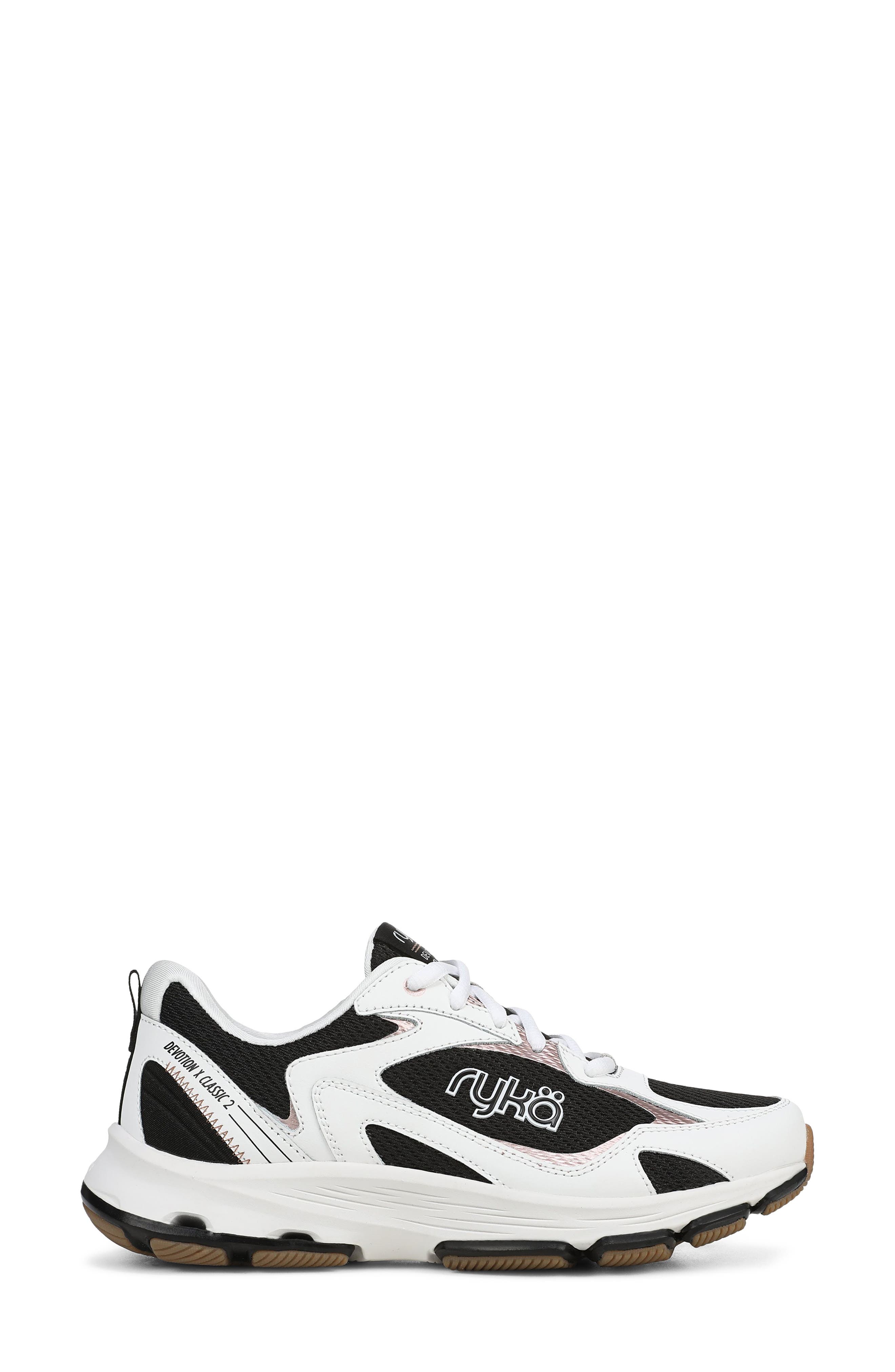 Devotion X Walking Sneaker, Alternate, color, WHITE BLACK