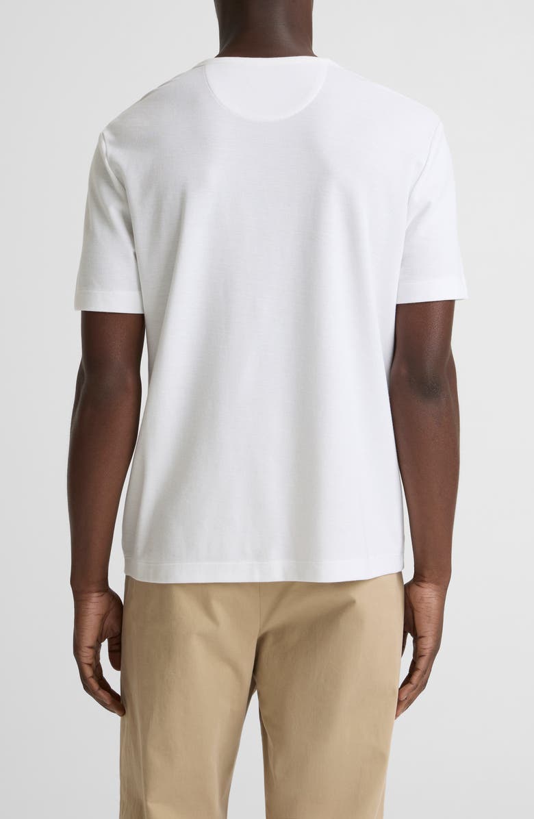 Vince Pima Cotton Piqué T-Shirt, Alternate, color, Optic White