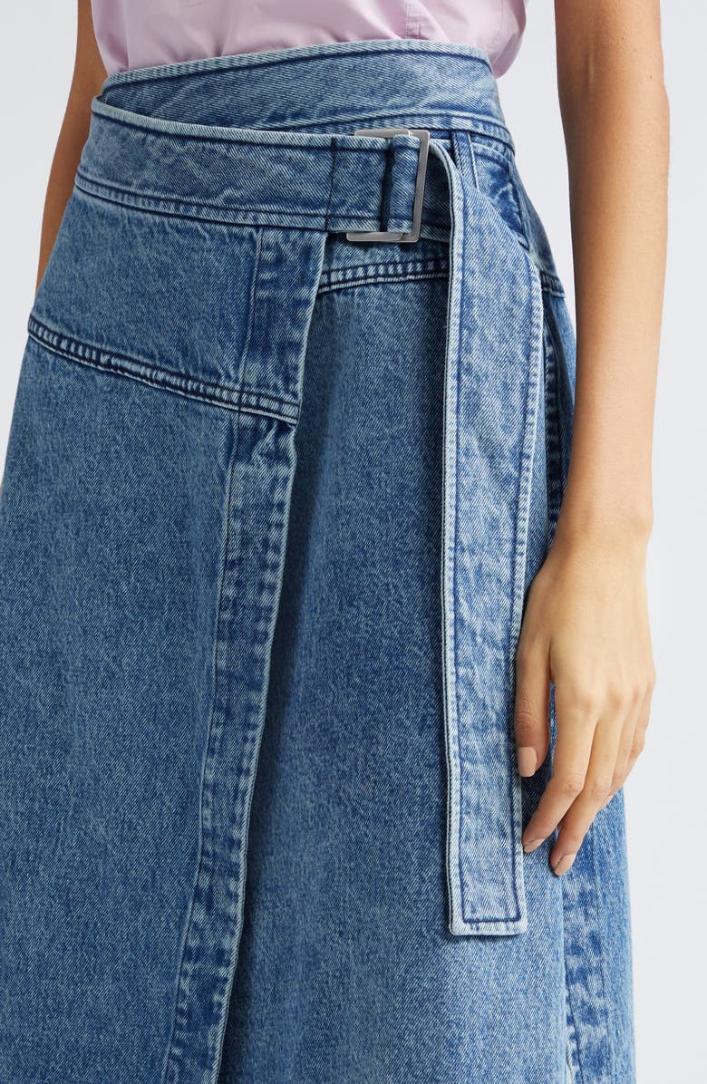 3.1 Phillip Lim Denim Wrap Skirt, Alternate, color, 