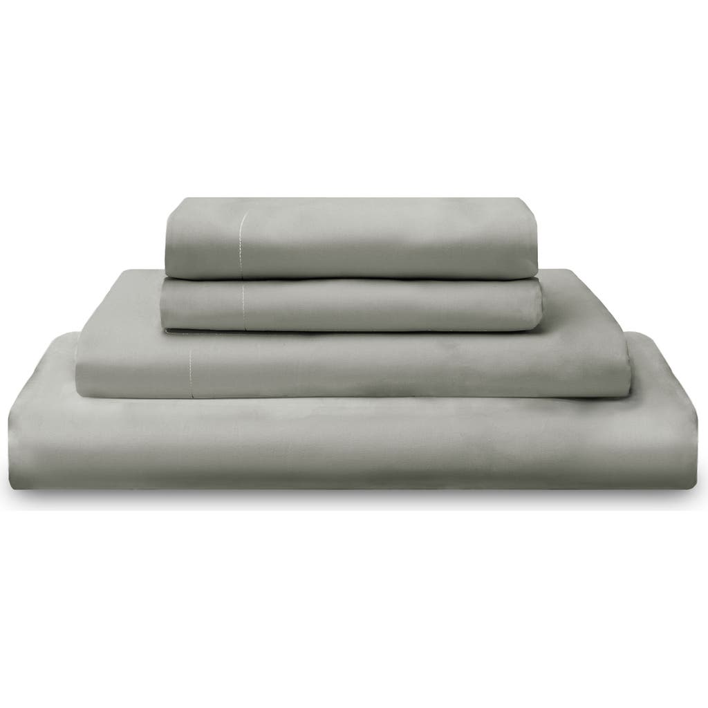 Sijo 400 Thread Count Organic Cotton Percale Sheet Set in Dove  product