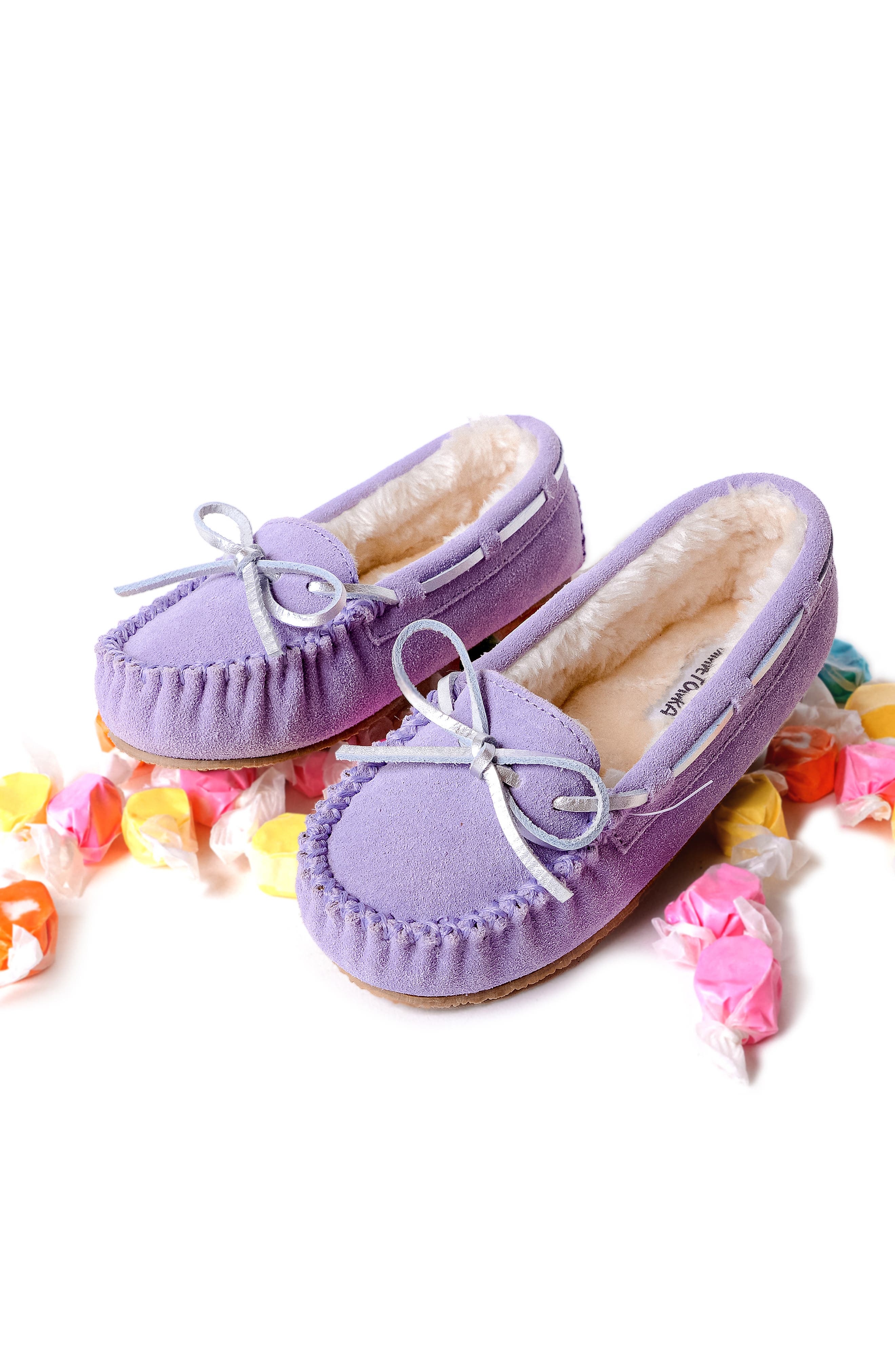 Kids' Faux Shearling Slipper, Alternate, color, WISTERIA