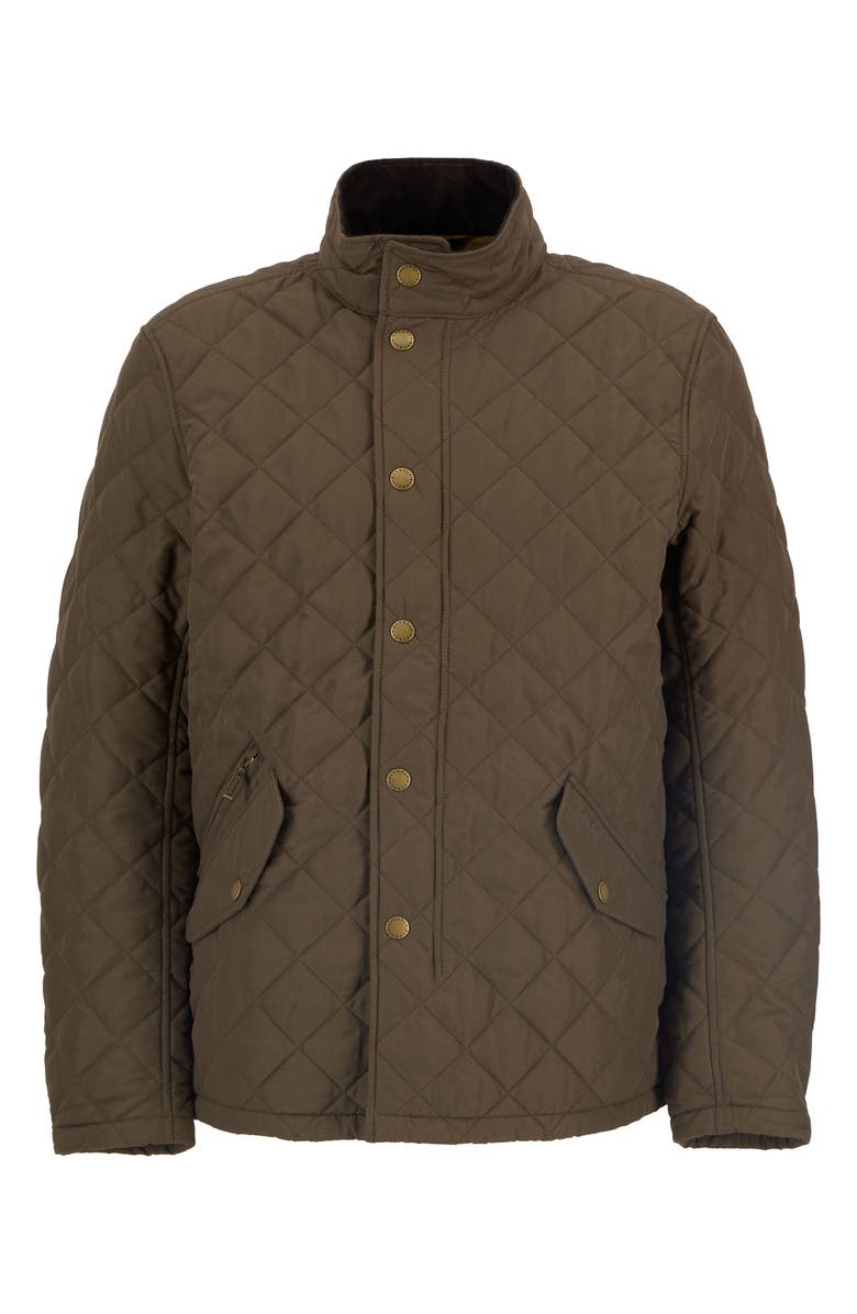 Barbour Shoveler Quilted Jacket, Alternate, color, Dark Olive