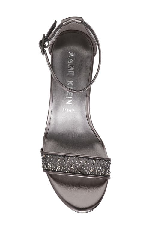 Anne Klein Kourtney Ankle Strap Sandal In Gray