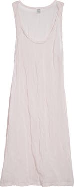 TOTEME Crinkled Cotton Blend Gauze Tank Dress