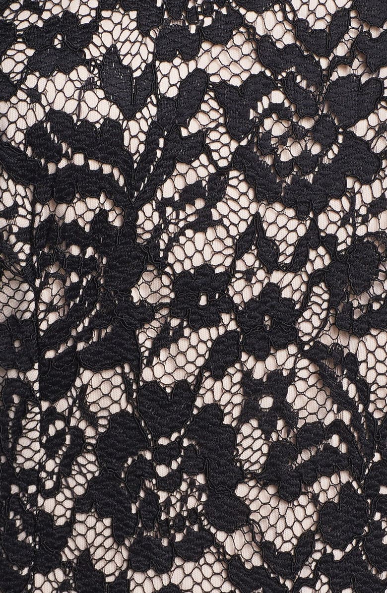 Maggy London Embroidered Lace Overlay Midi Dress, Alternate, color, 