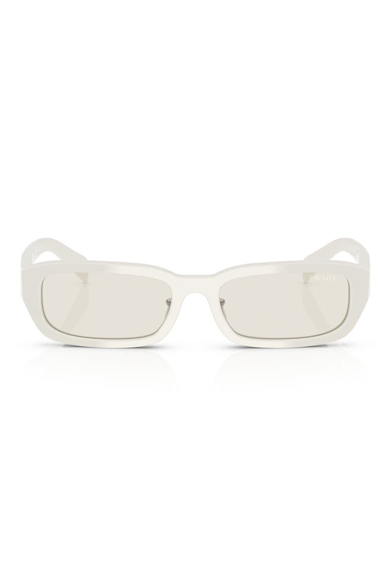 55mm Rectangular Sunglasses, Main, color, DUST