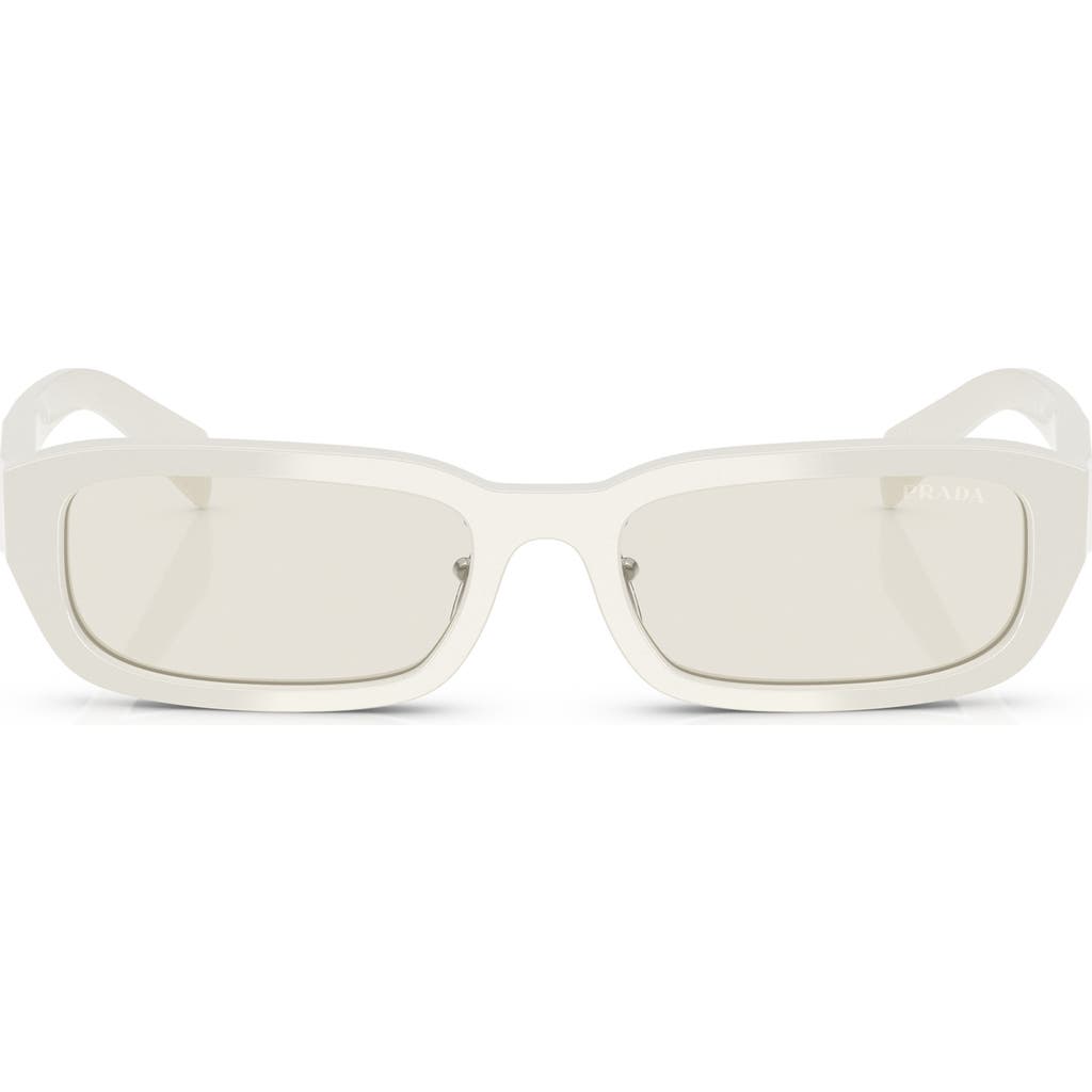 Prada 55mm Rectangular Sunglasses In Dust