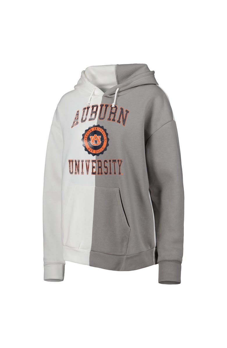 GAMEDAY COUTURE Women's Gameday Couture Gray/White Auburn Tigers Split Pullover Hoodie, Alternate, color, White