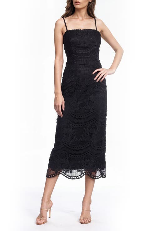 Mixed Lace Cocktail Dress