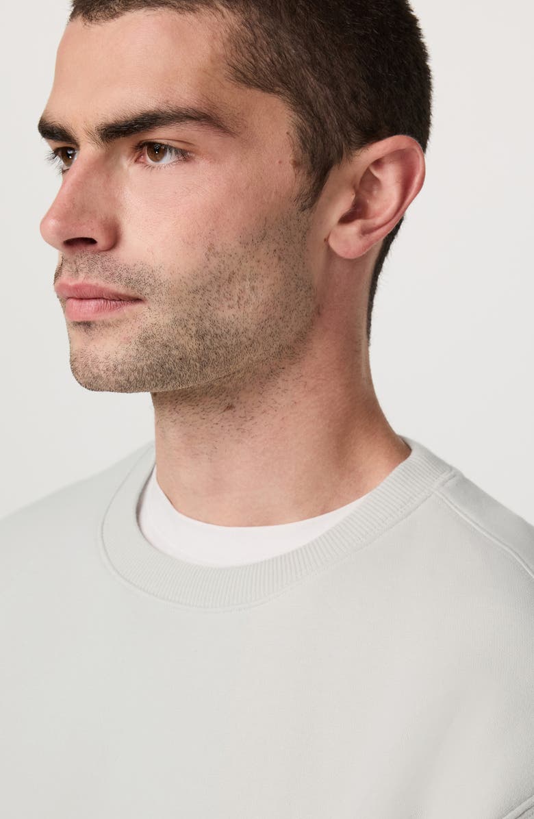 Vuori Seaside Cotton Blend Crewneck Sweatshirt, Alternate, color, Light Heather Grey