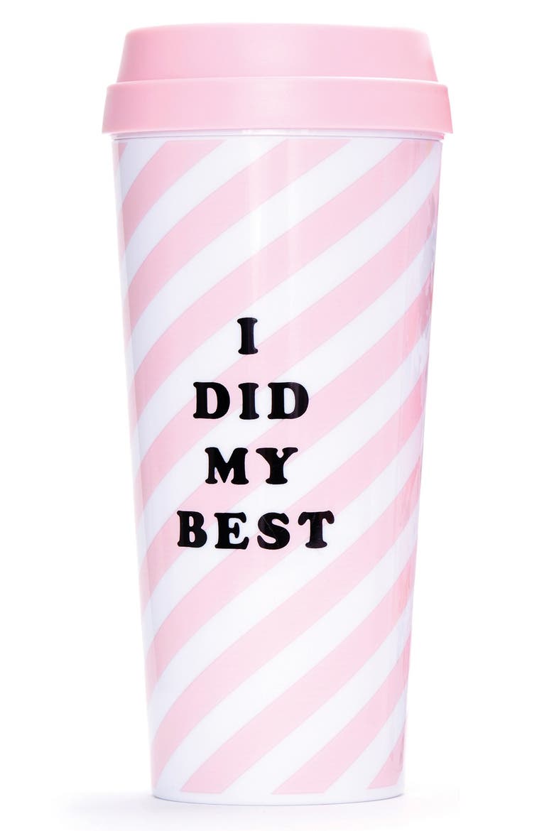 'Hot Stuff - I Did My Best' Thermal Travel Mug, Main, color, I DID MY BEST