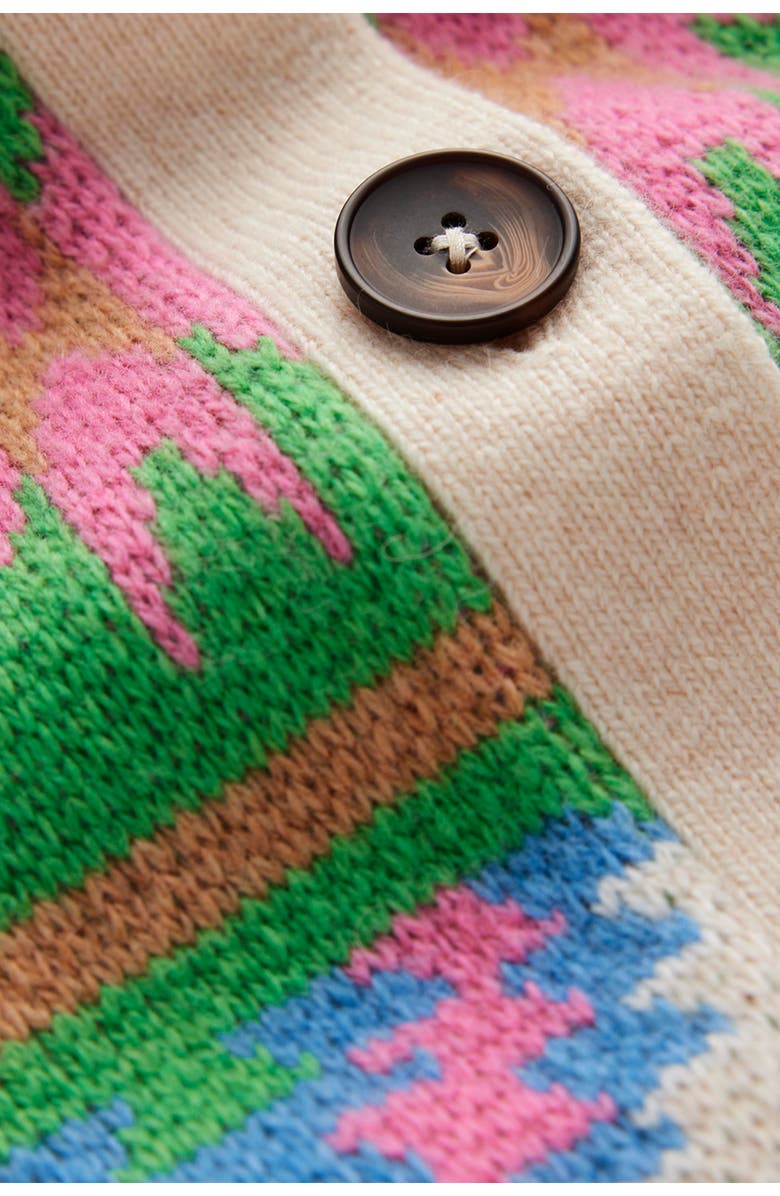 Boden Abi Jacquard Cardigan, Alternate, color, Aztec Multi