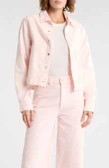 DL1961 Montauk Corduroy Crop Button-Up Shirt