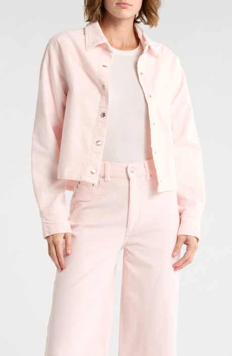 DL1961 Montauk Corduroy Crop Button-Up Shirt