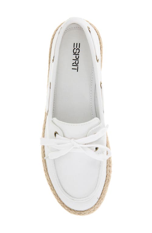 Esprit Netty Twill Slip-on Sneaker In White