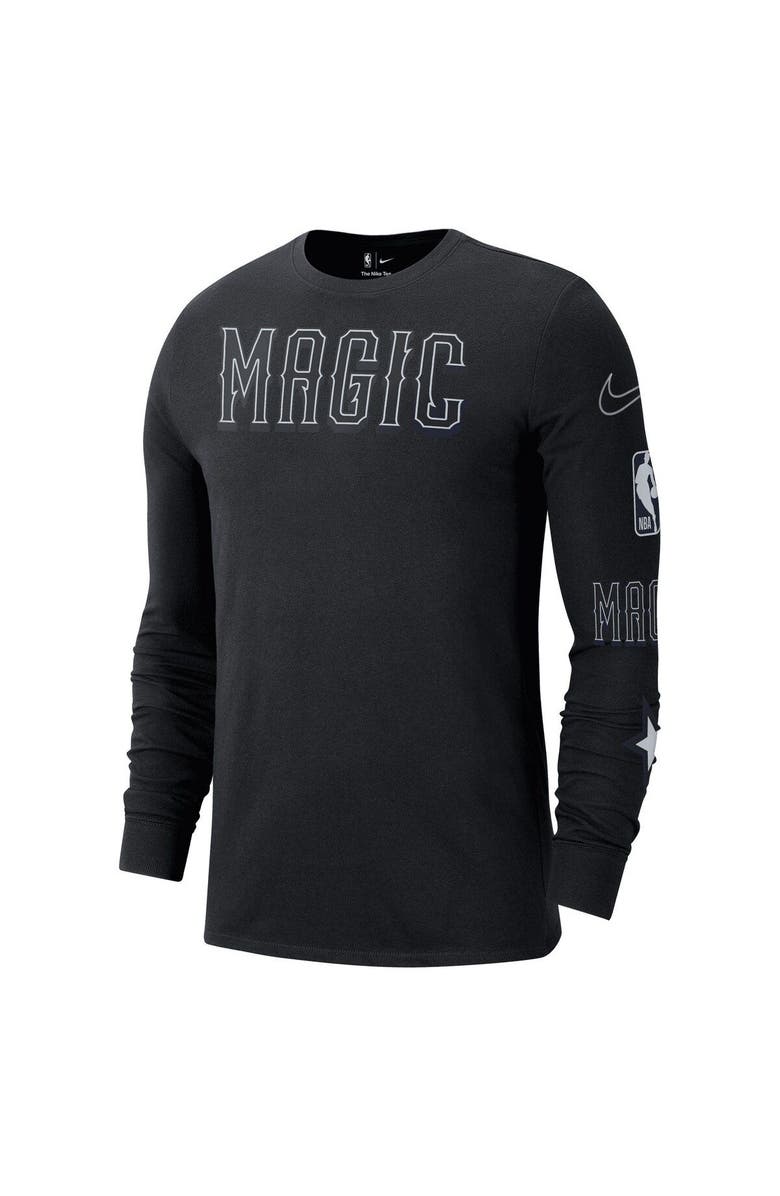 Nike Men's Nike Black Orlando Magic 2022/23 City Edition Essential Expressive Long Sleeve T-Shirt, Alternate, color,