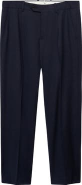 MANGO Slim Fit Virgin Wool Dress Pants