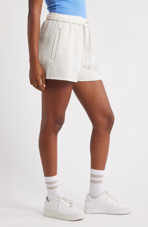 Boys Lie 1-800 Basic Embellished Sweat Shorts In White