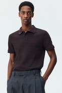H&M Slim Fit Jacquard-knit Polo Shirt