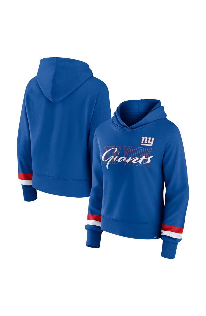 FANATICS Women's Fanatics Branded  Royal New York Giants Over Under Pullover Hoodie, Main, color, 