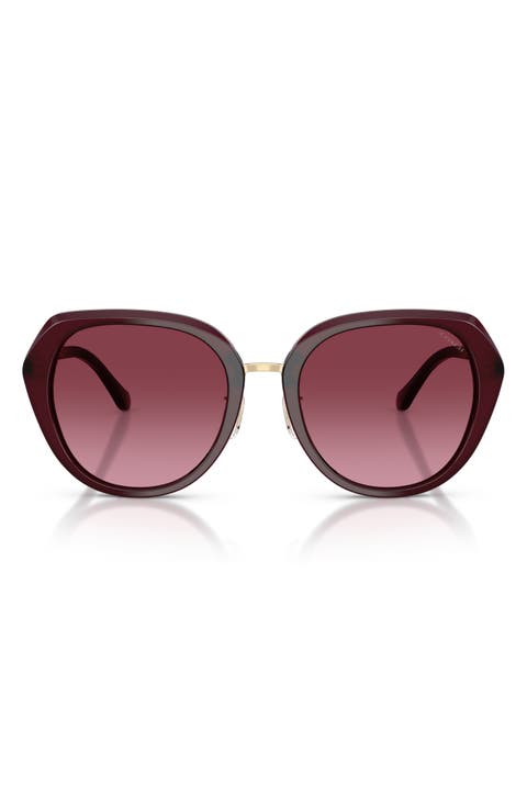 55mm Irregular Round Sunglasses