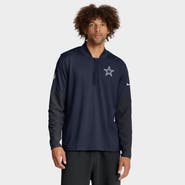 Nike Men's Nike Navy Dallas Cowboys Sideline Dri-FIT Half-Zip Pullover