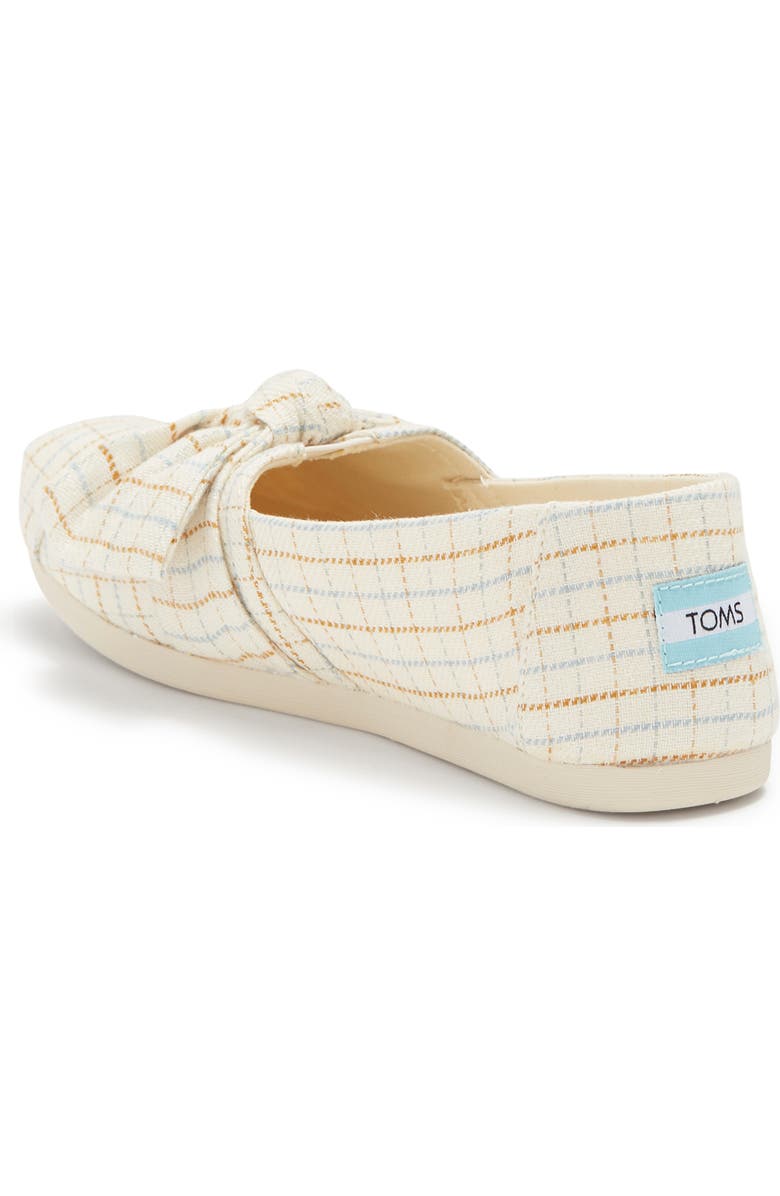 TOMS Check Tie Slip-On Flat, Alternate, color,
