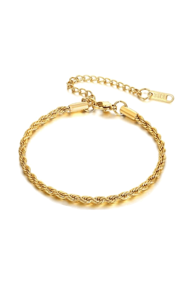 Hollywood Sensation Elegant Gold Rope Bracelet, Main, color, Gold