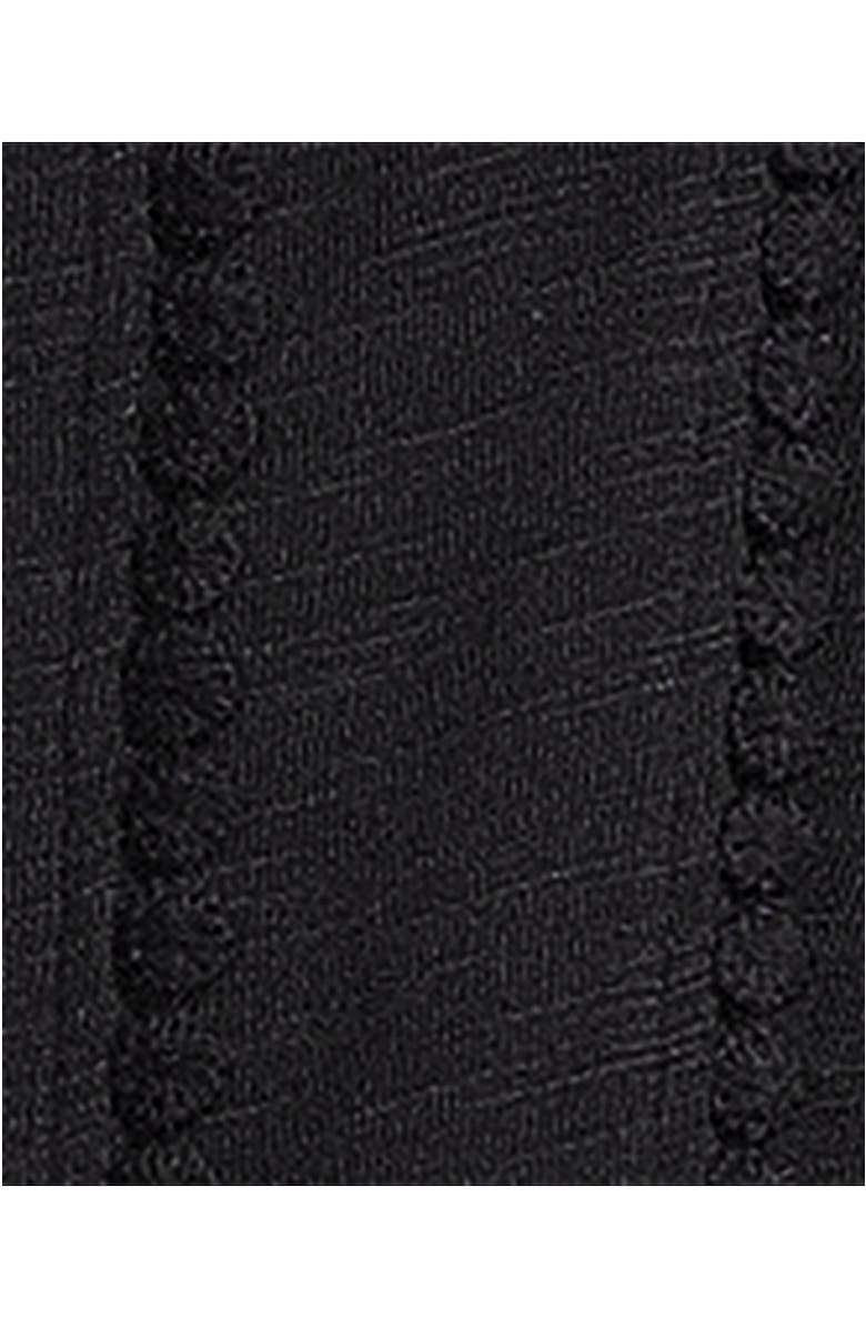 Lands' End Slub Short Sleeve Notch Neck Top, Alternate, color, Black