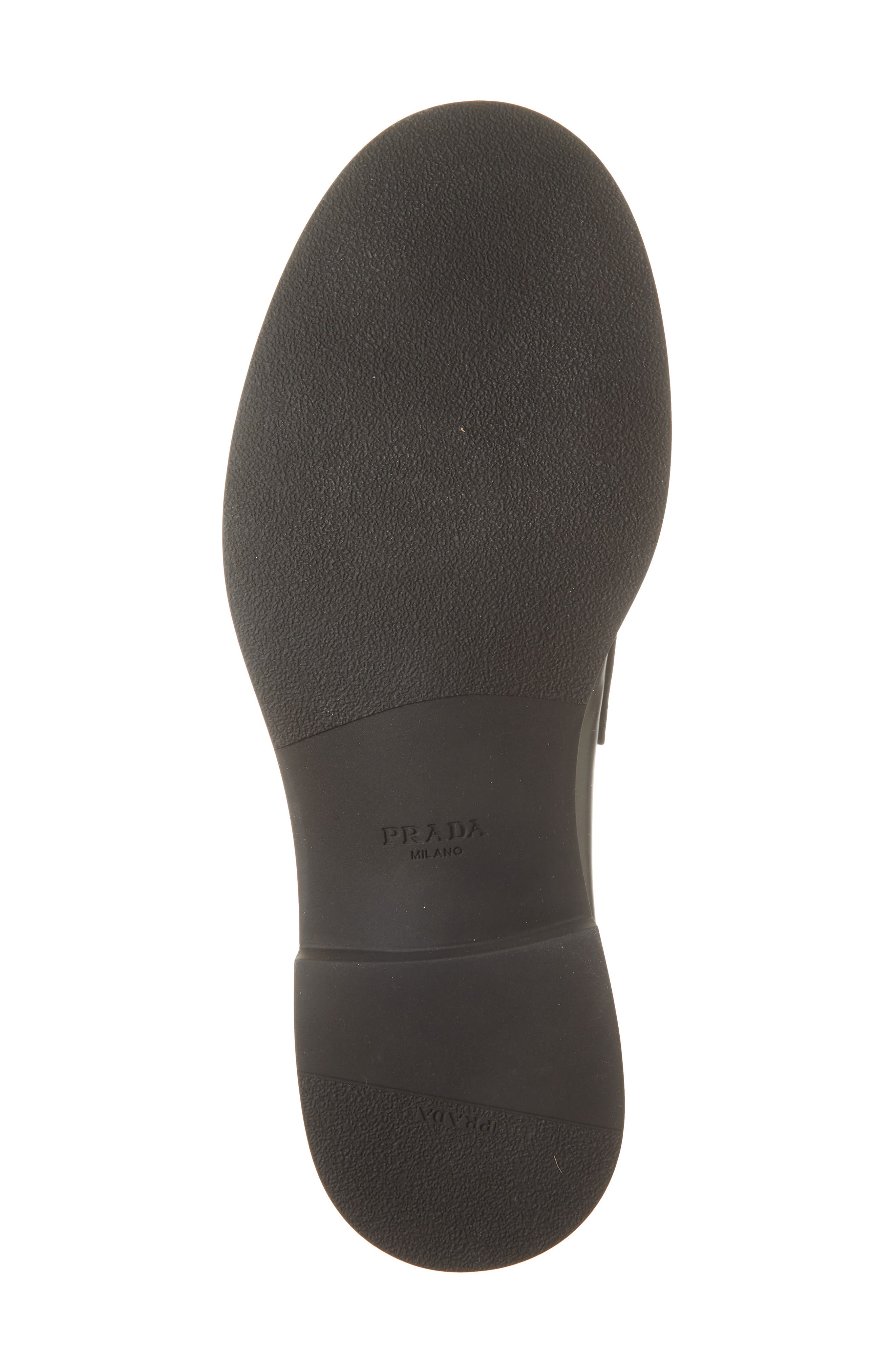 Prada Chocolate Loafer, Alternate, color, Nero