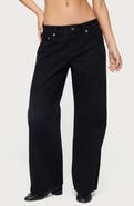 EDIKTED Daytime Low Rise Wide Leg Jeans