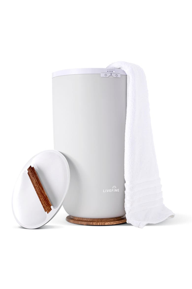 Large Towel Warmer, Bucket, Main, color, Grey