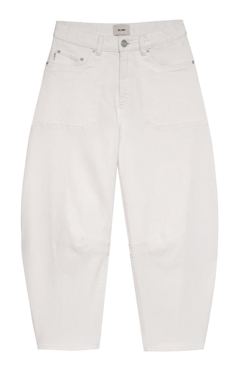 DL1961 Kenzy Barrel Jeans, Main, color, White