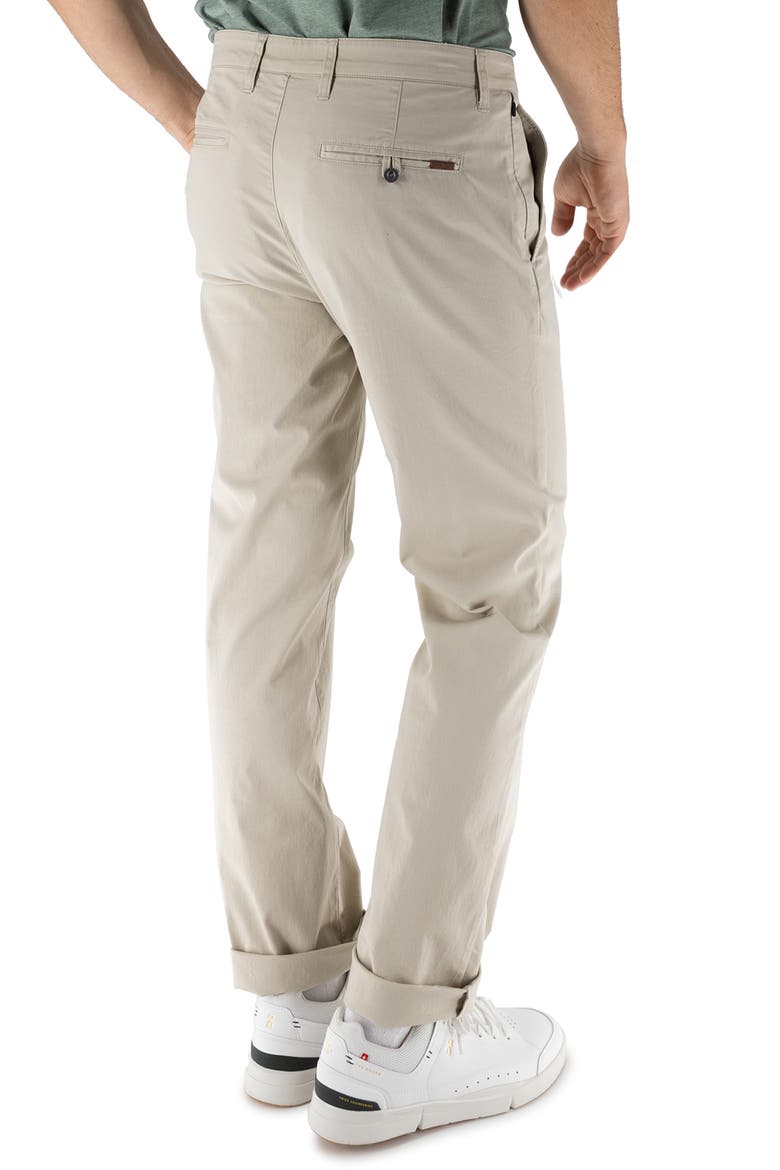Maneuver Slim Straight Leg Performance Twill Pants, Alternate, color, STONE