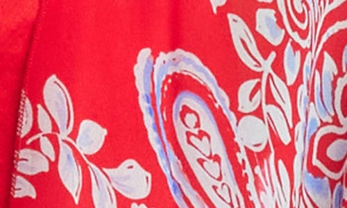 Karen Kane Open Front Jacket In Paisley