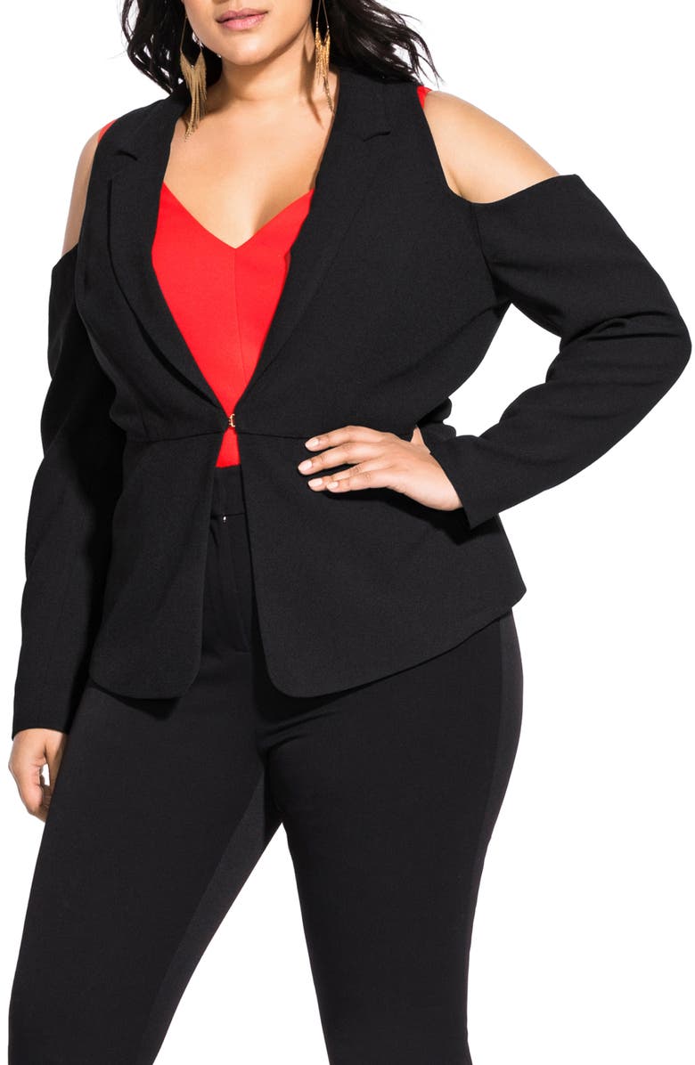 City Chic Miss Holloway Jacket, Main, color, 