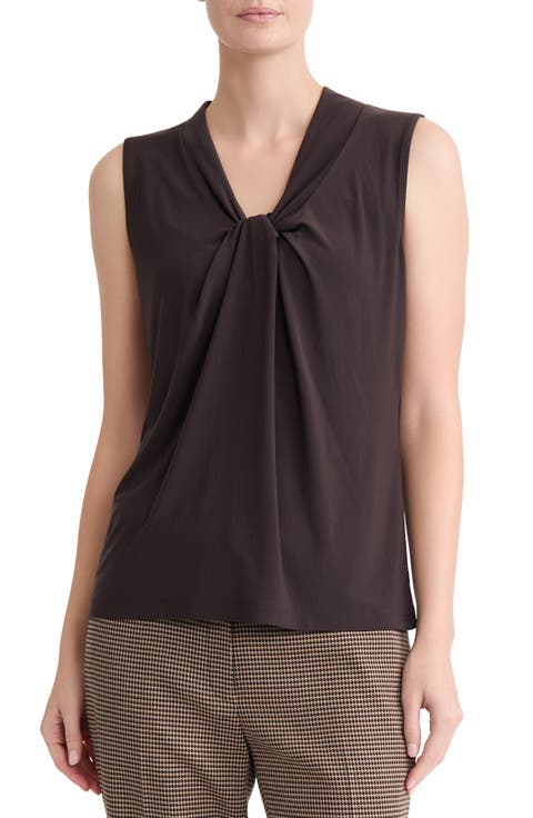 Knot Front Sleeveless Top