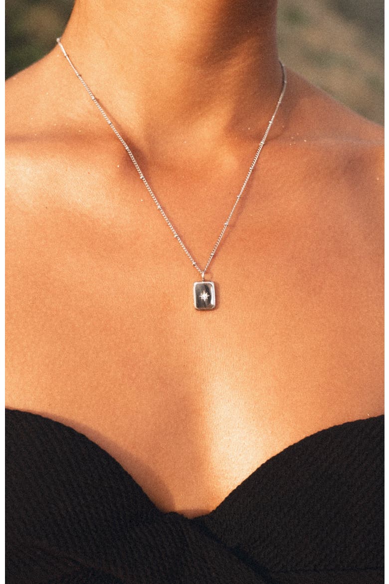 Starlight Necklace, Alternate, color, Silver