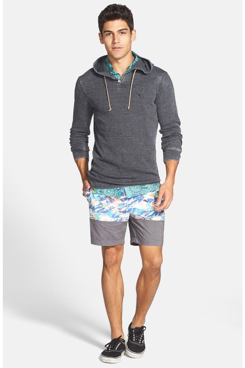 'Murphy' Hooded Thermal, Alternate, color, BLACK