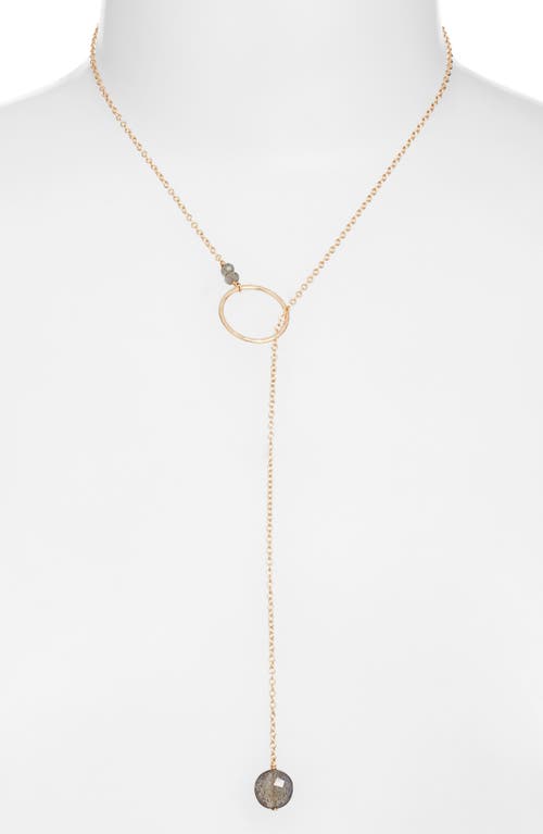 Nashelle Gwyneth Semiprecious Toggle Necklace In Gold