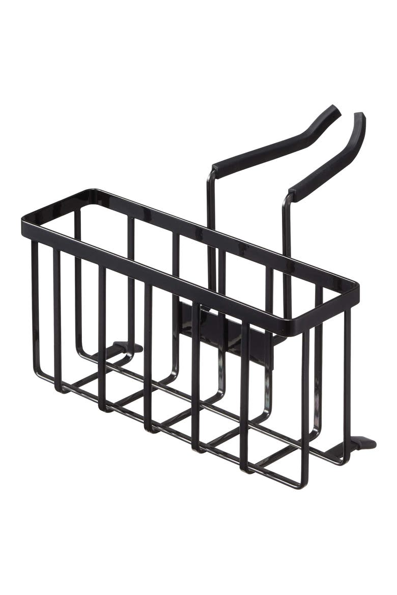 Hanging Sponge Caddy, Main, color, BLACK