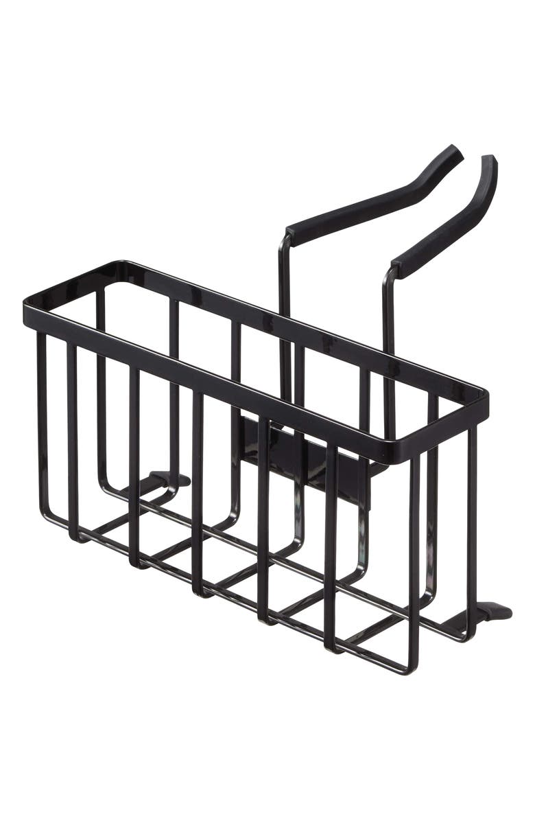 Yamazaki Hanging Sponge Caddy, Main, color, Black