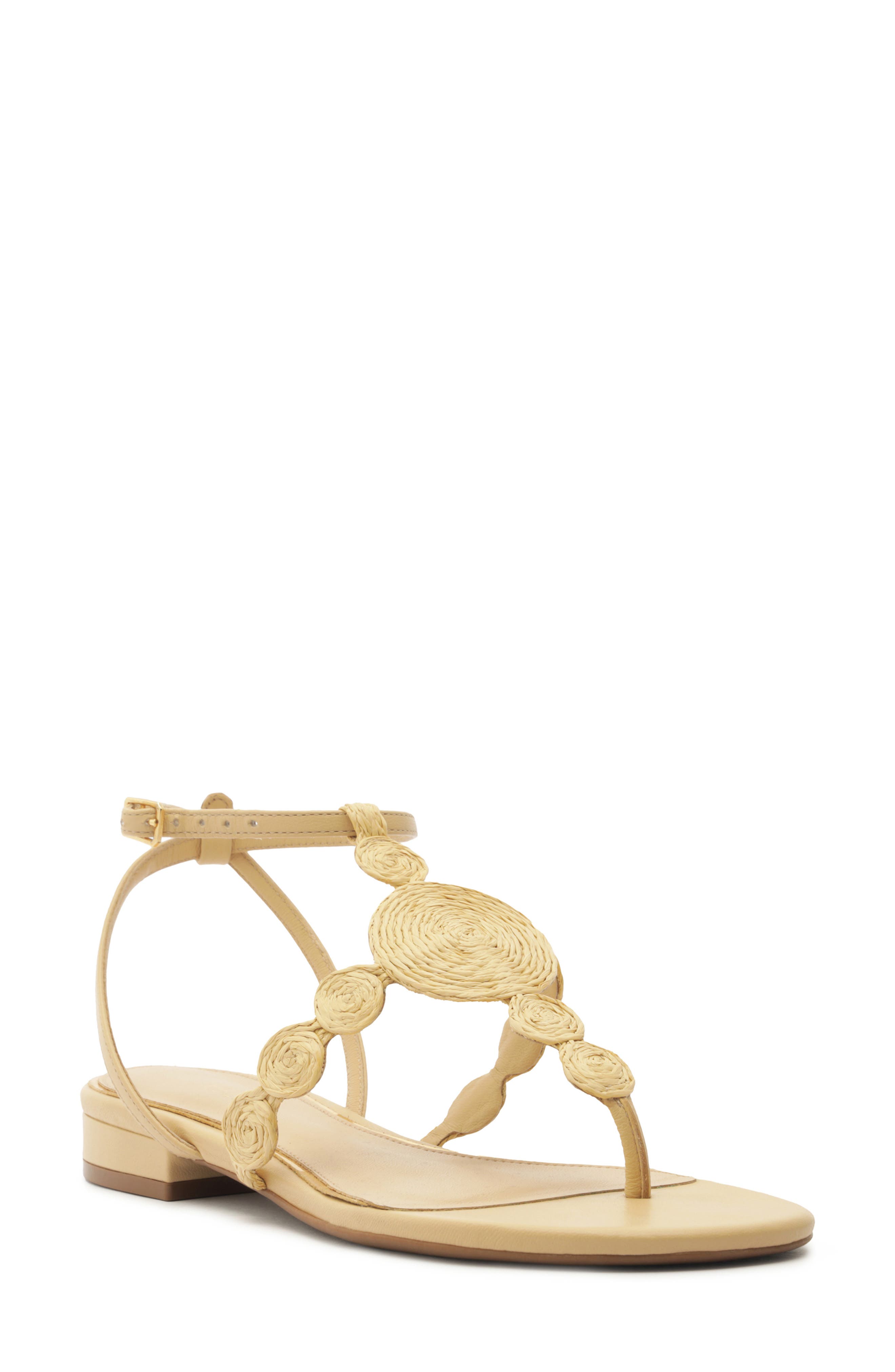 Arezzo Hayley Ankle Strap Sandal, Main, color, Natural