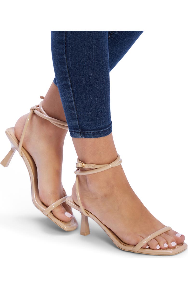 ALDO Dime Ankle Strap Sandal, Alternate, color, Bone